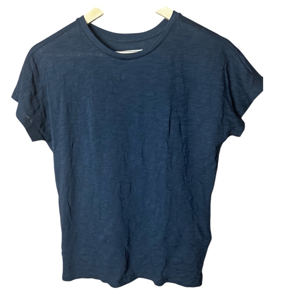 Madewell Black Slub Cotton Dolman Sleeve Tee XS - Picture 4 of 9